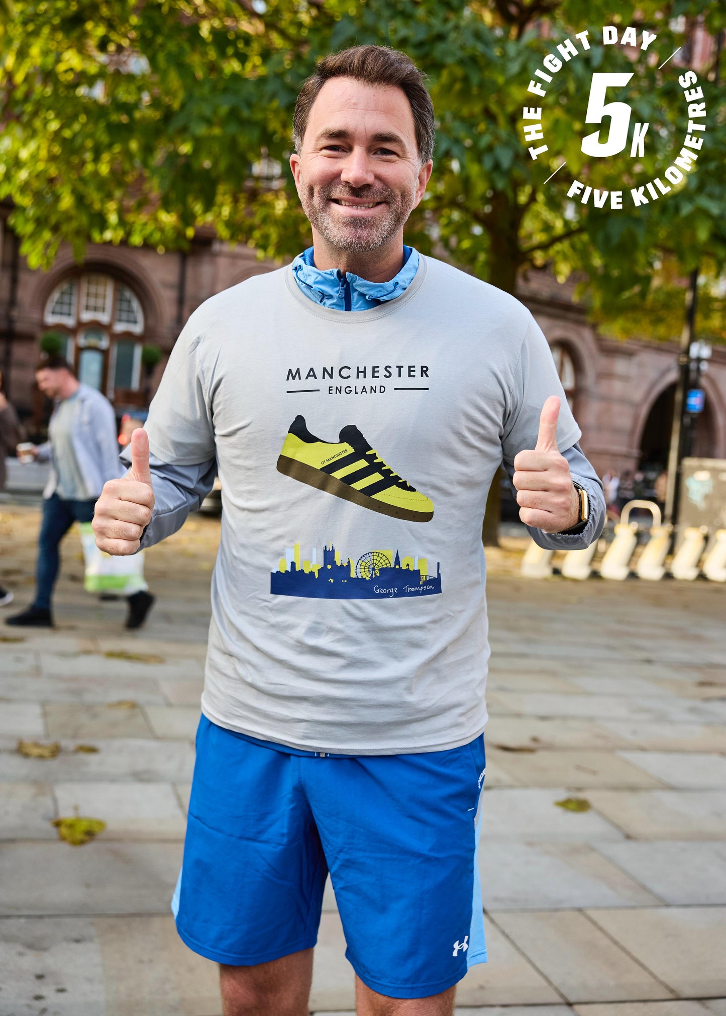 Grey Manchester - Adidas inspired grey Manchester t-shirt.