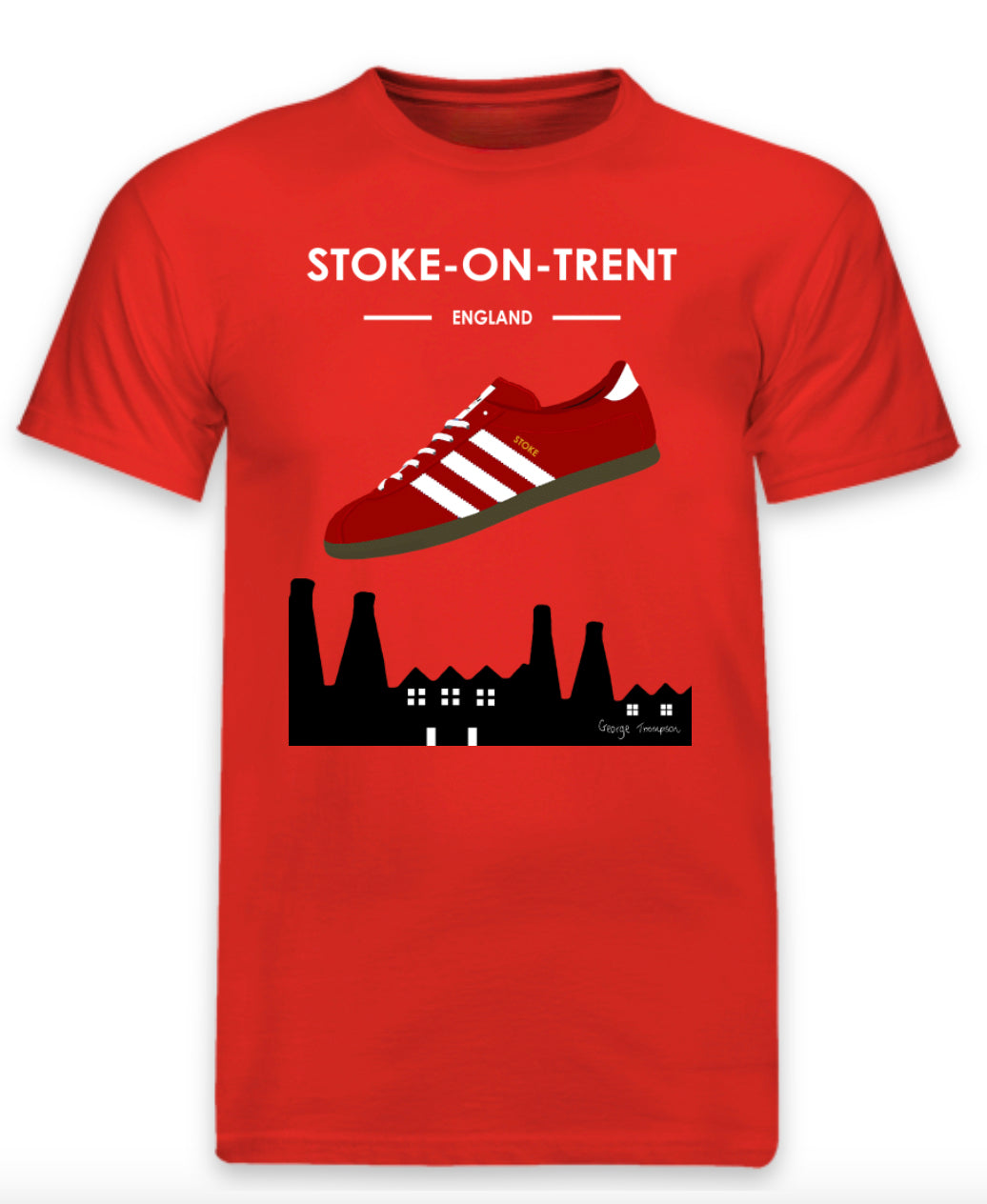 Stoke-on-Trent - Adidas inspired Stoke-on-Trent t-shirt.