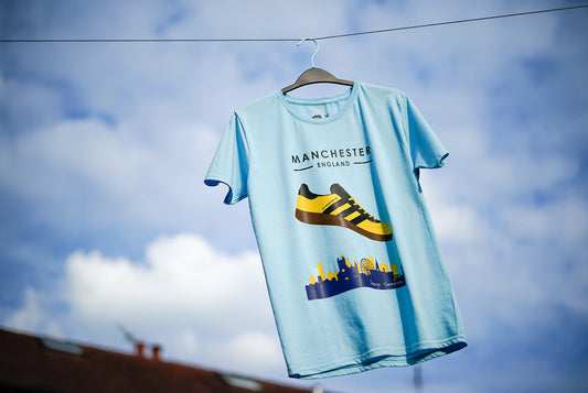 Kids Sky Blue Manchester - Adidas inspired Sky Blue Manchester t-shirt. All t-shirts are printed to order. Please allow 21 working day lead times.