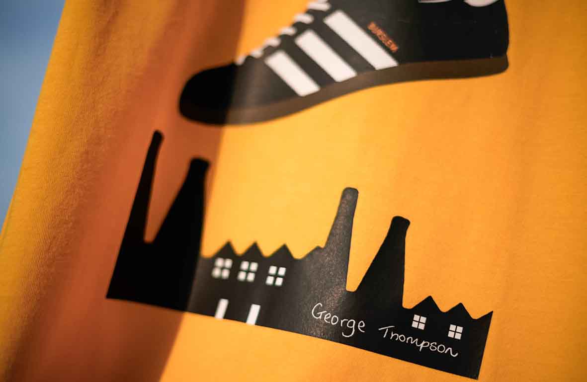 Kids Burslem - Adidas inspired Burslem t-shirt. All t-shirts are printed to order. Please allow 21 working day lead times.