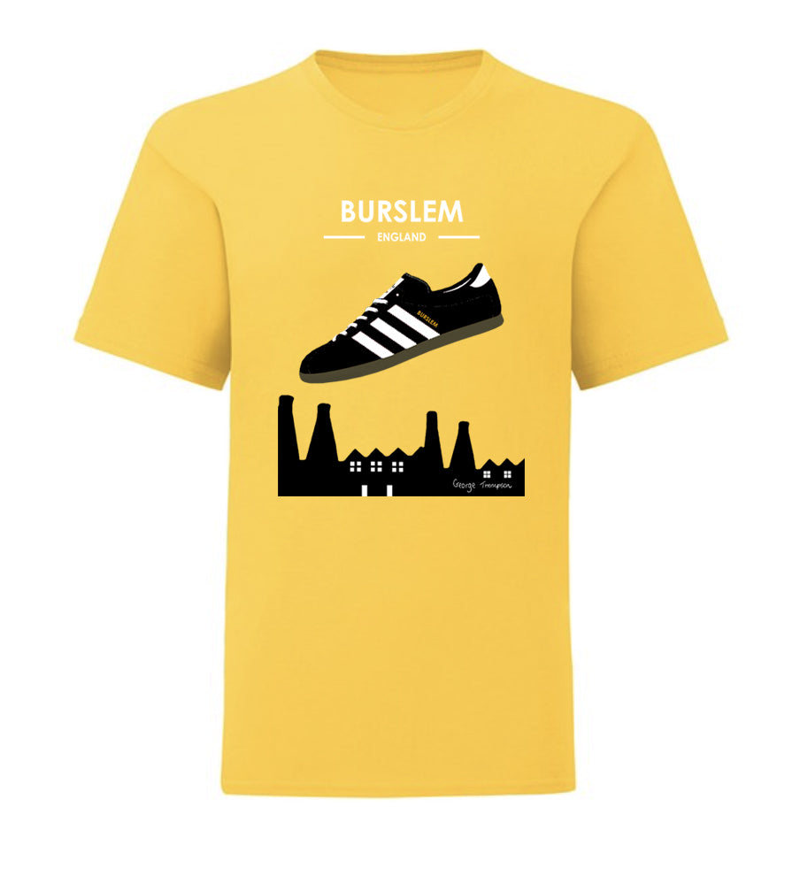 Kids Burslem - Adidas inspired Burslem t-shirt. All t-shirts are printed to order. Please allow 21 working day lead times.