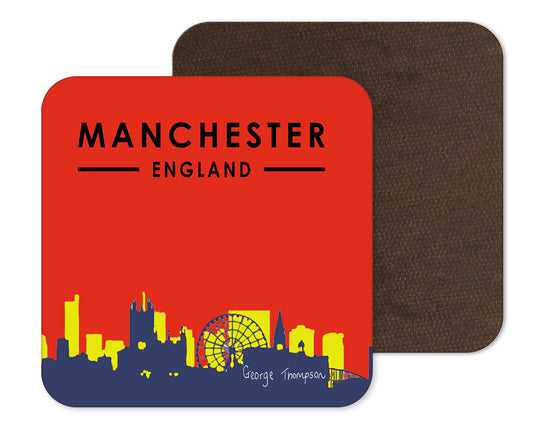 Manchester Coaster - Red