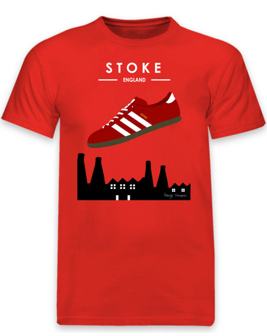 Stoke - Adidas inspired Stoke t-shirt. All t-shirts are printed to order. Please allow 21 working day lead times.