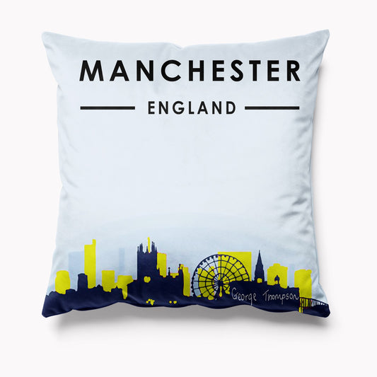 White Manchester Cushion